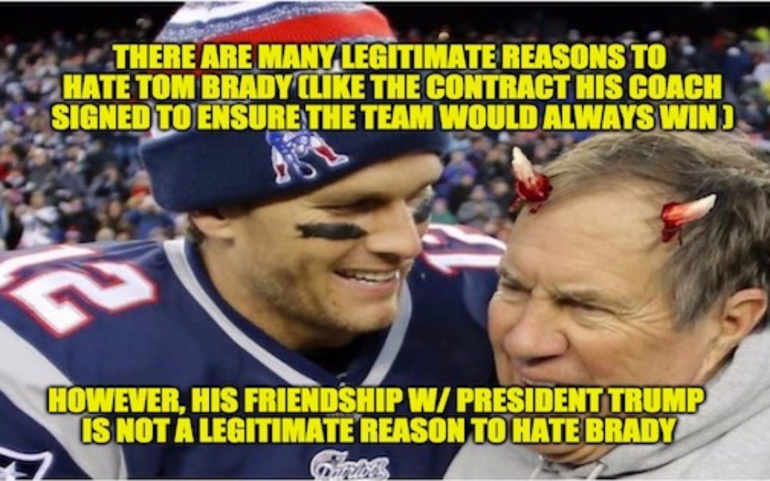 Sports Writer Attacks Tom Brady for Being Friends W/ President Trump
