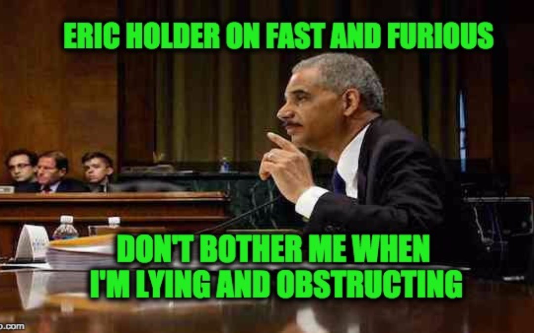 Congressional Report Blasts Eric Holder’s Fast And Furious Cover-Up