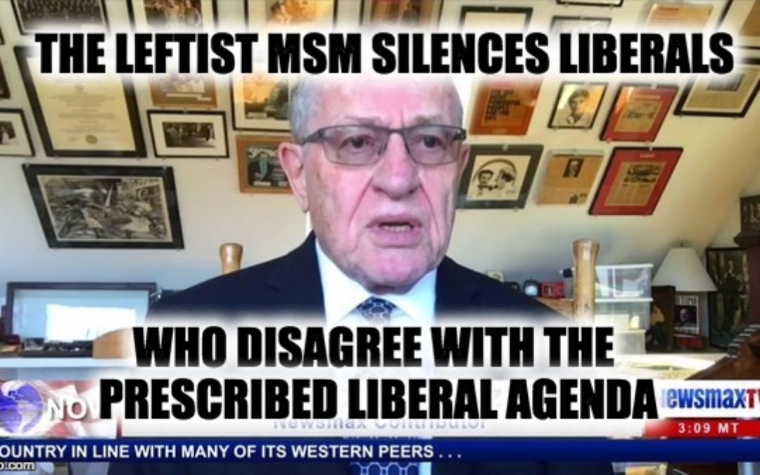 Alan Dershowitz Is Getting Hit With Left-Wing Media Bias