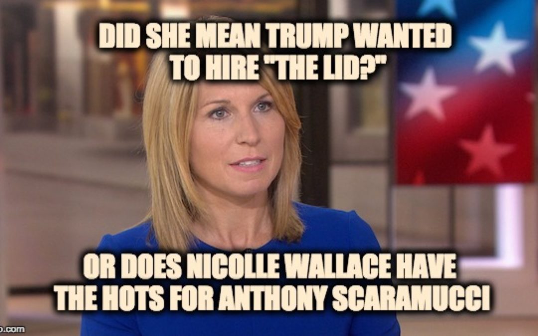 Does Nicolle Wallace Think Trump Wanted To Hire Me, Or Is She ‘Hot’ For Anthony Scaramucci?