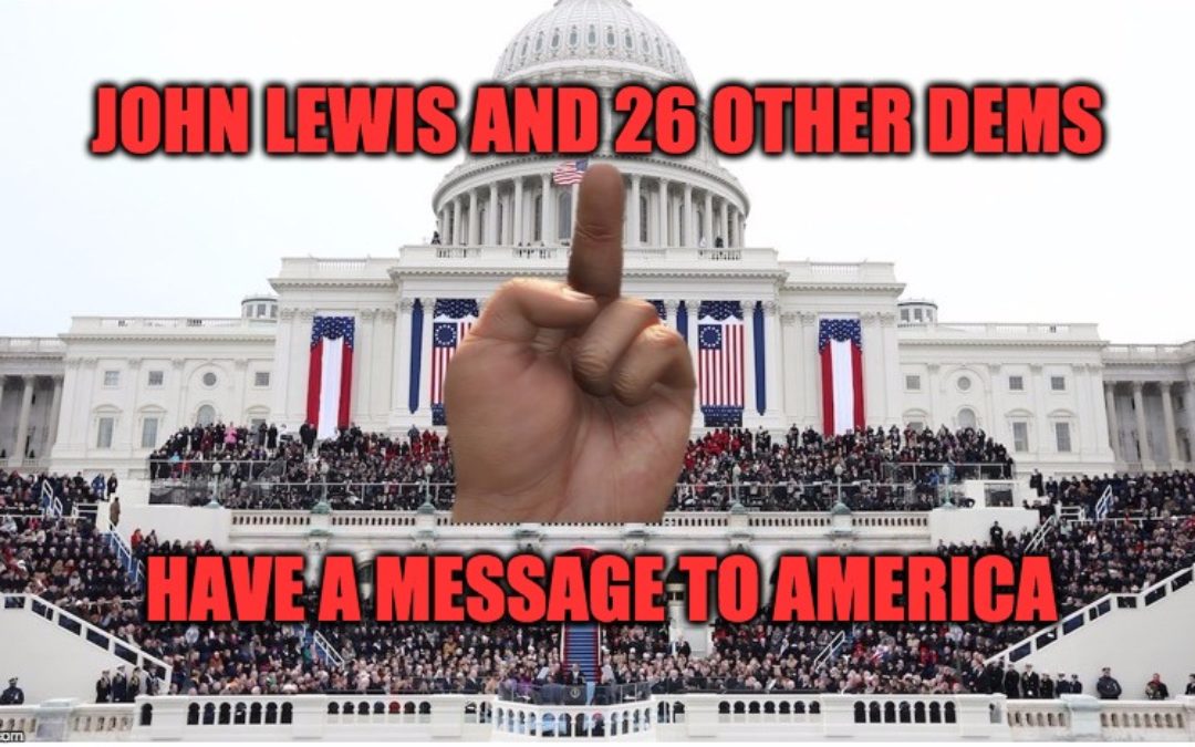 John Lewis & 37 Other Democratic Congressman ‘Flip The Bird’ To America