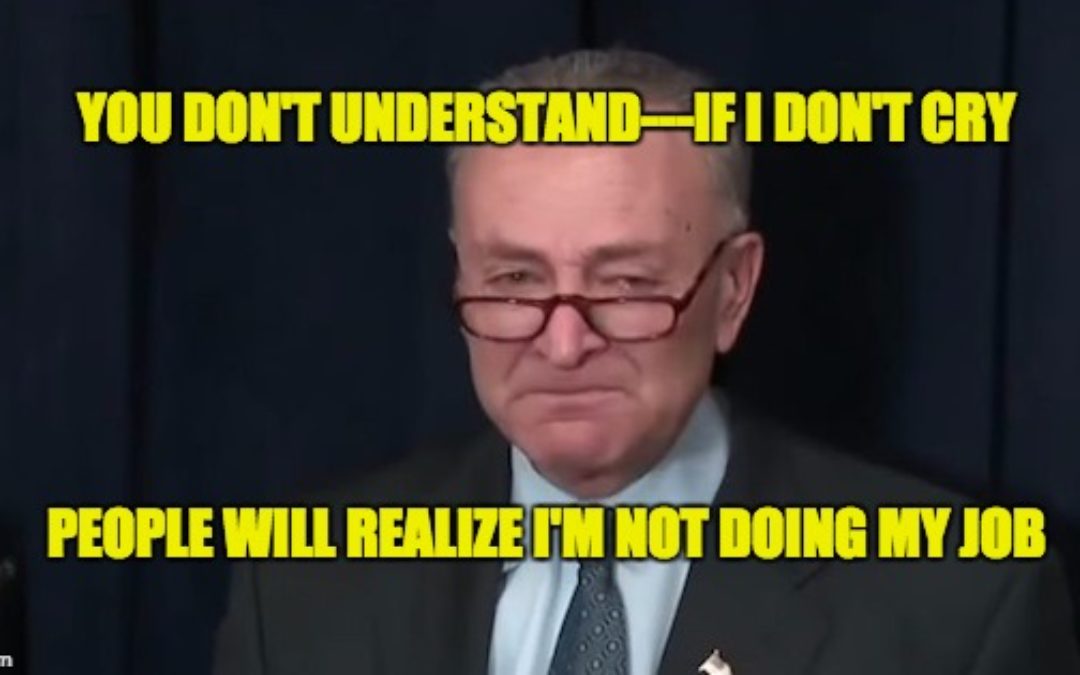 It’s Time For Chuck Schumer To Stop Crying And Get To Work!!!