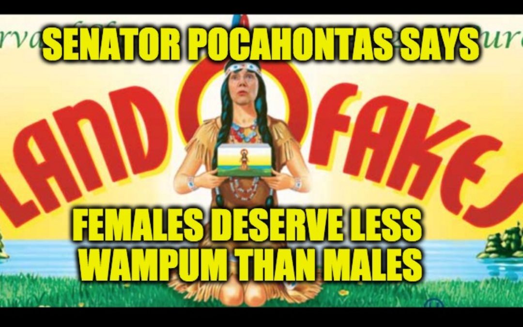 Senator Pocahontas Warren Pays Female Employees 20% Less Wampum Than Males