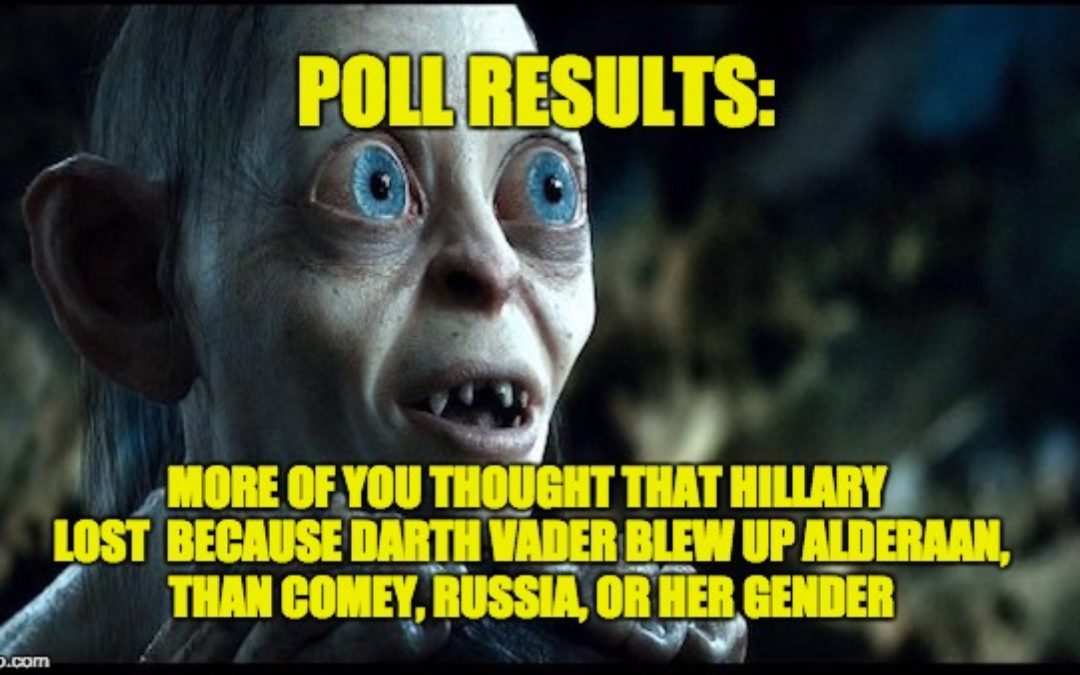 GIMMIE A BREAK, She’s Hillary Clinton: Readers’ Picks For Why Hillary Lost The Election