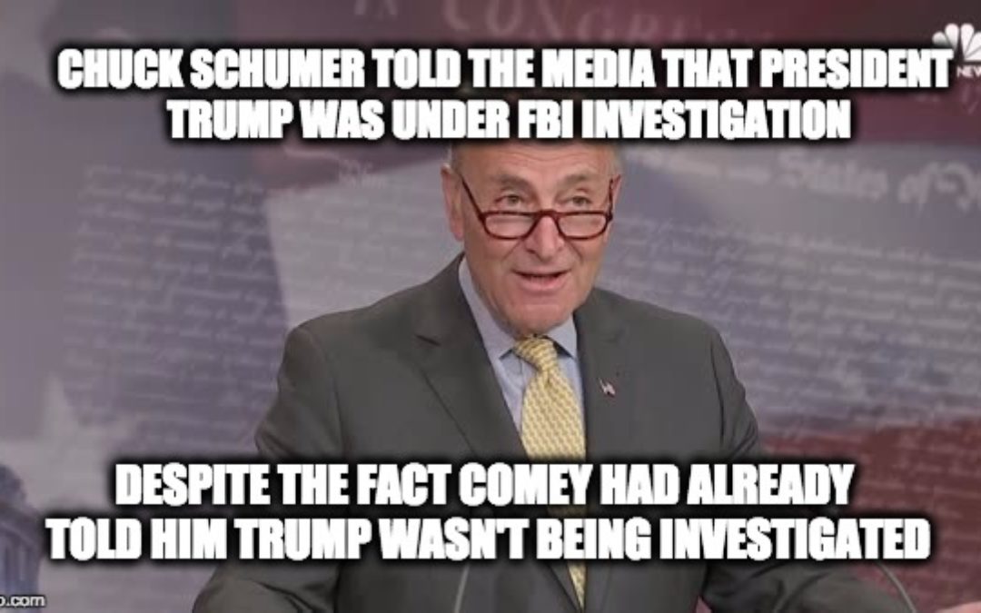 Sen. Grassley Slams Sen. Schumer For Lying In Order To Slander Pres. Trump