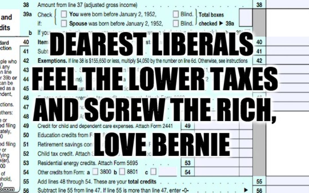 Liberals Love The GOP Tax Plan, When They Think It’s From Bernie Sanders