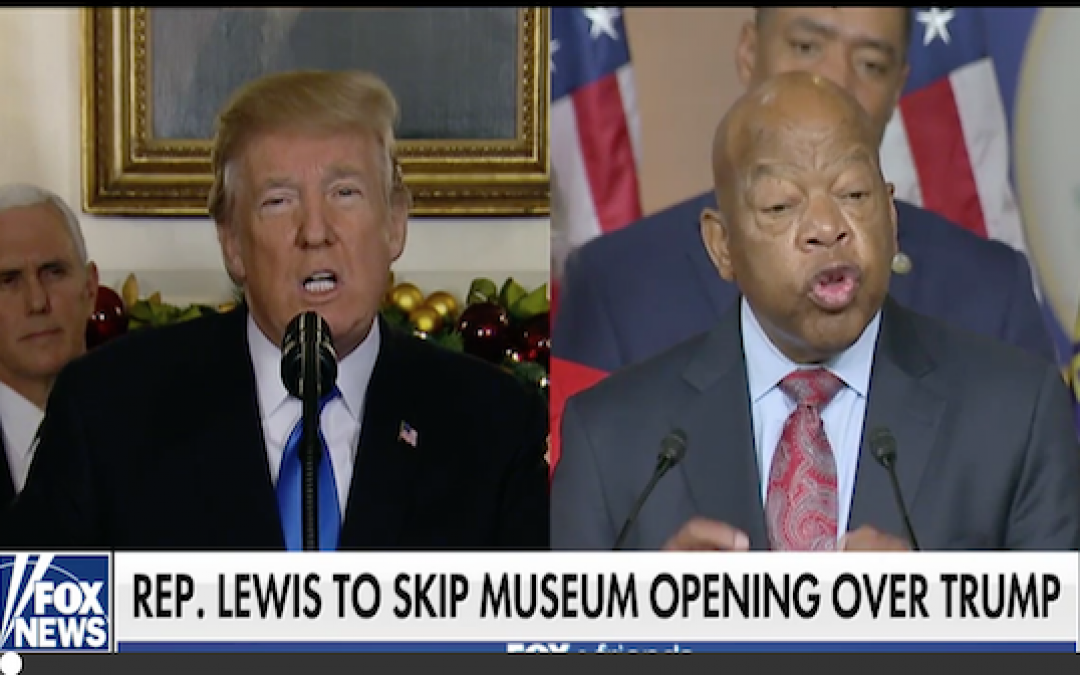 Rep. Lewis Refuses To Go To Civil Rights Museum Opening Because Trump is Going