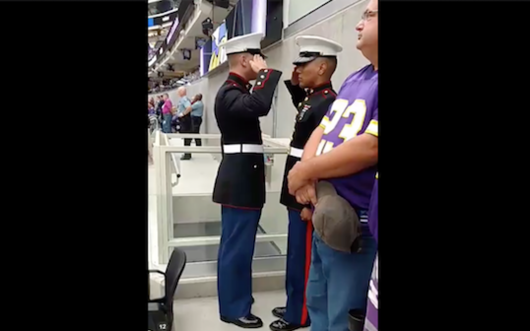 NFL Anthem Protesters Silenced with Moving Vigil by The Military