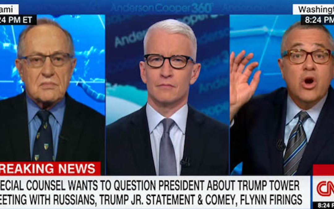 Alan Dershowitz Slams CNN’s Legal Analyst Jeffrey Toobin For Anti-Trump Bias