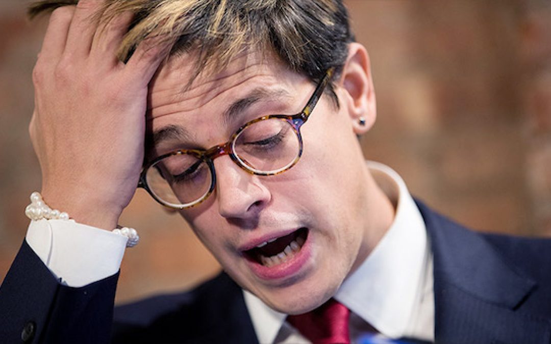 Far-Left Journos & Dem. Socialists Chase Milo Yiannopoulos From NYC Bar: ‘Nazi Scum Get Out!’