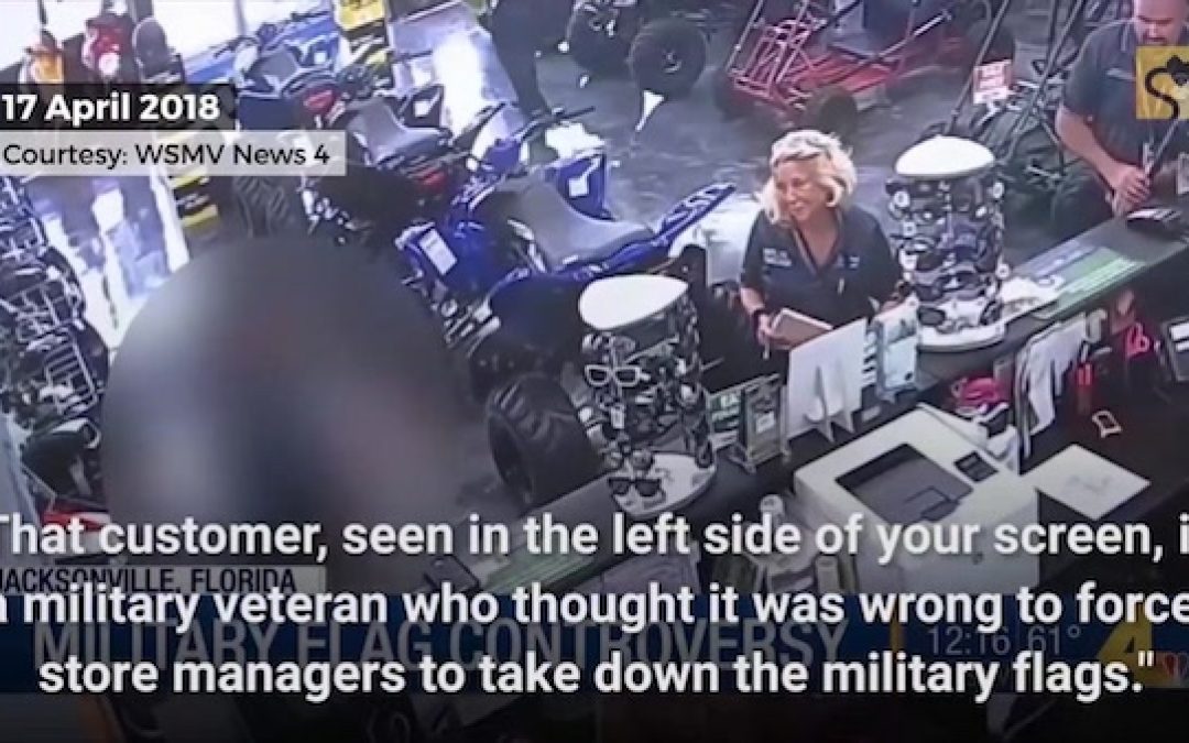 Fla Store Told Remove Military Flags or Face Fines, Patriots Protest- City Gives In