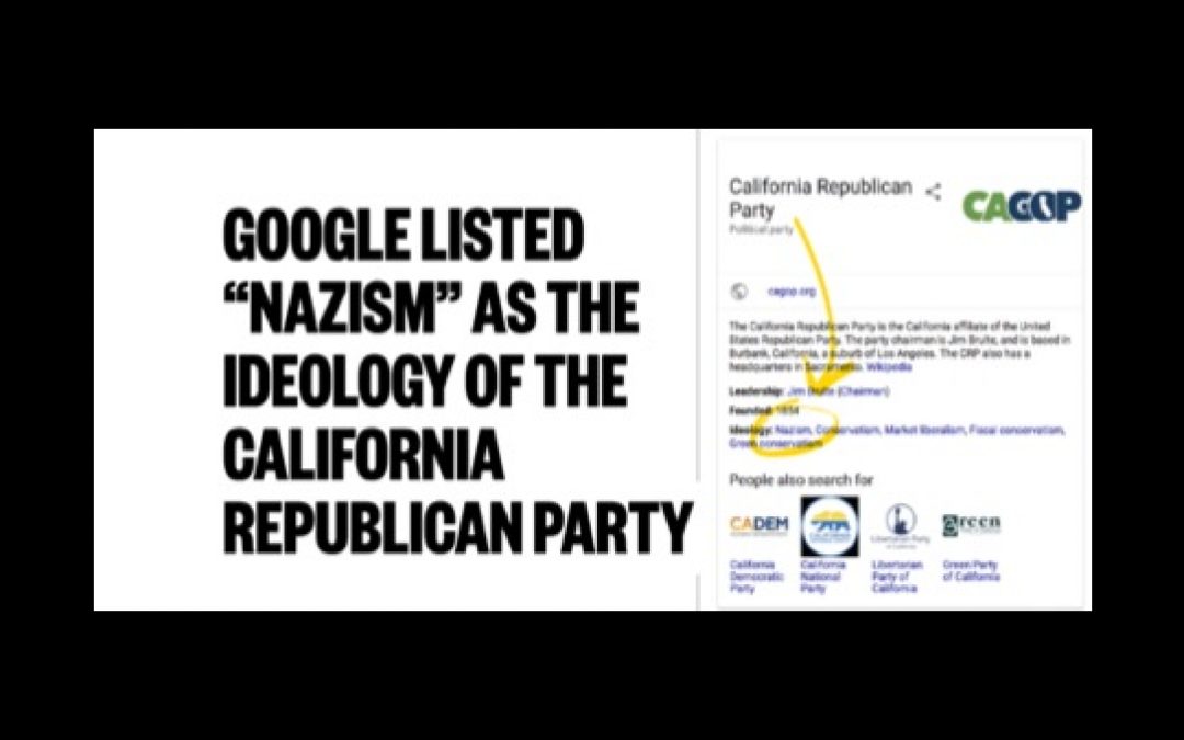 Google Classifies Republicans As Nazis