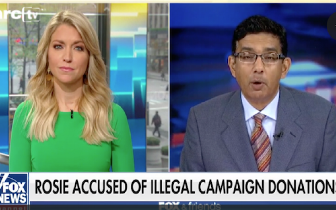 Dinesh D’Souza Was Jailed For A Campaign Donation Violation-Why Isn’t Rosie?