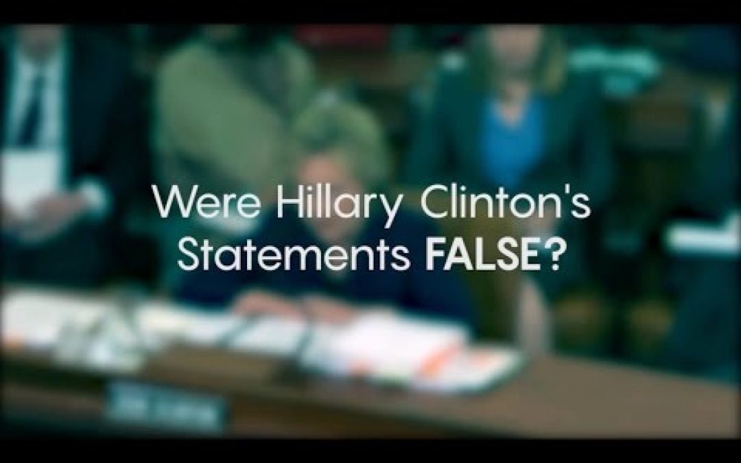 House To Hold Hearings To Determine If Hillary Clinton Perjured Herself