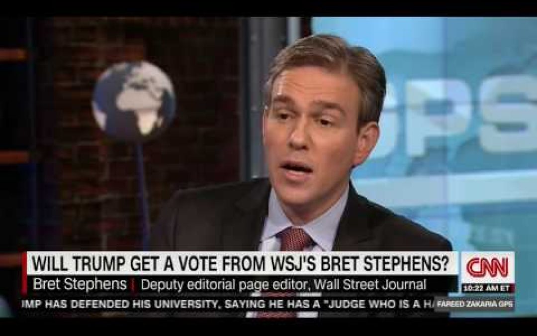 Does Bret Stephens Think He’s My Mother? Or The GOP Voter Police?