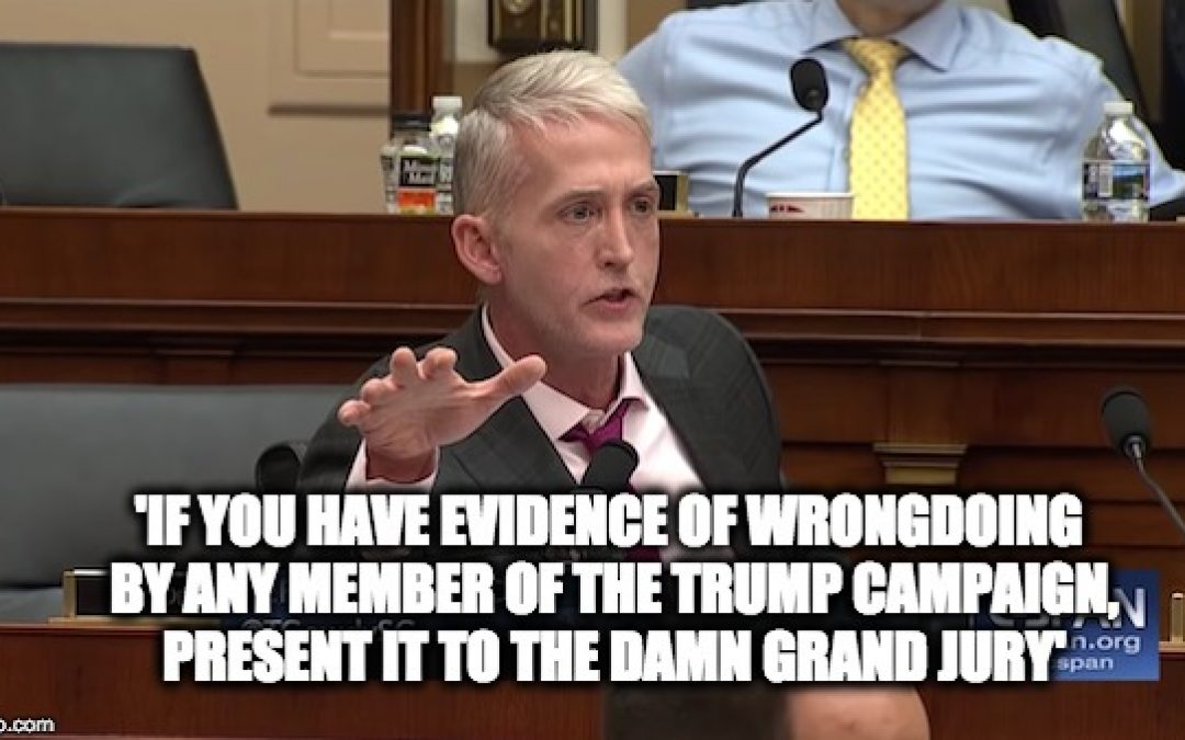 Trey Gowdy DESTROY’S Rosenstein, Wray, And Others, “Whatever You Got, Finish It The Hell Up”