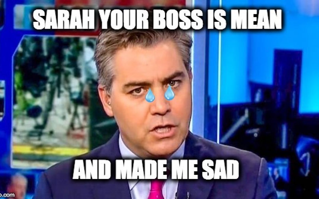 Jim Acosta Acts Unprofessional, Sanders Slams His Hypocrisy