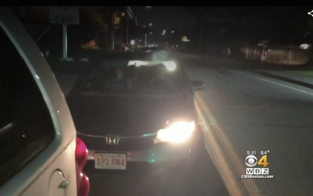Massachusetts Liberal Lunatic Plows Into Pro-Trump Car