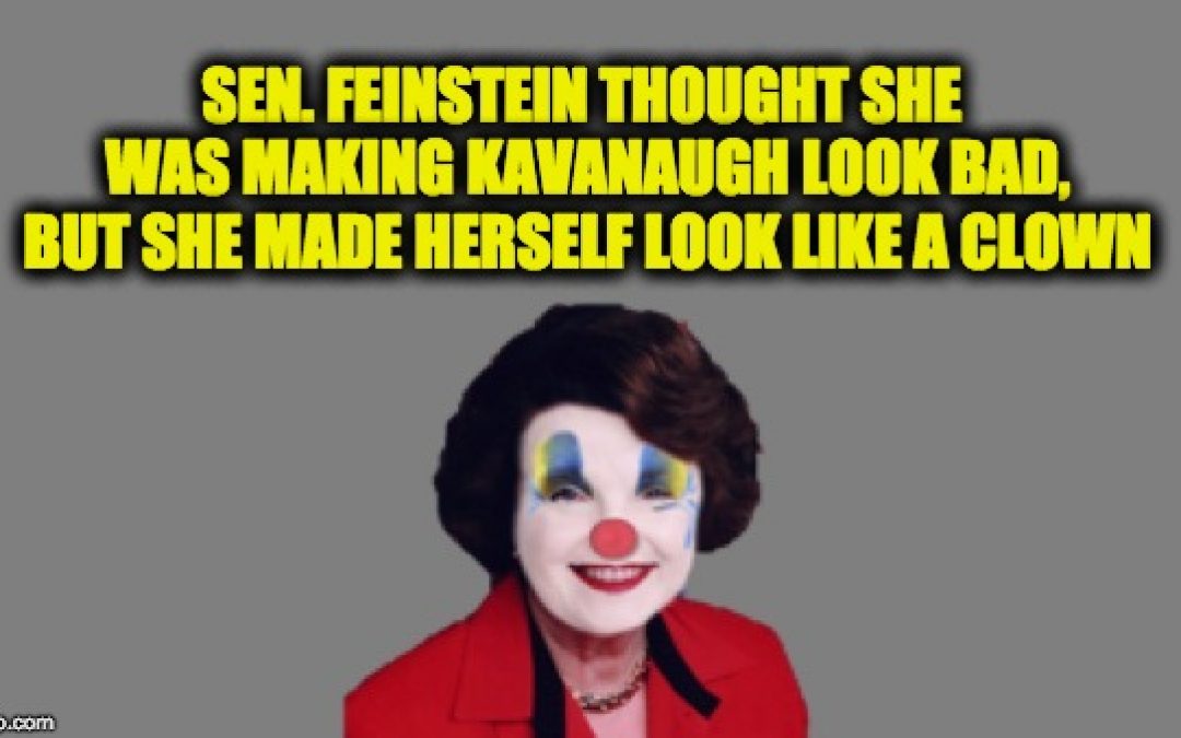 Sen. Feinstein Made Herself Look Like Clown With Kavanaugh Ploy