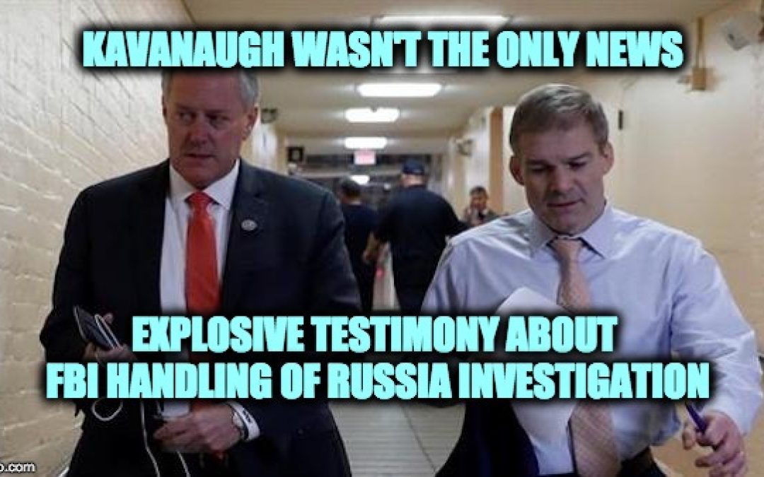 ‘Explosive’ Testimony: FBI Talked To DNC About Dossier/Started FISA Process  BEFORE Election