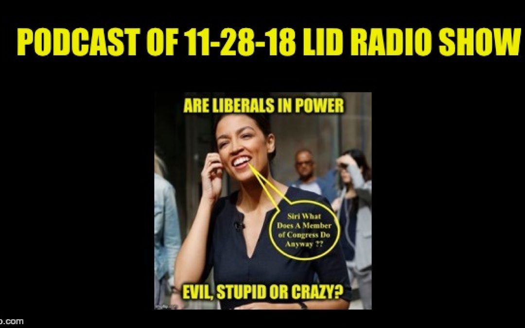 Today’s Lid Radio Show Podcast: Are Liberals Stupid, Crazy, Or Evil?