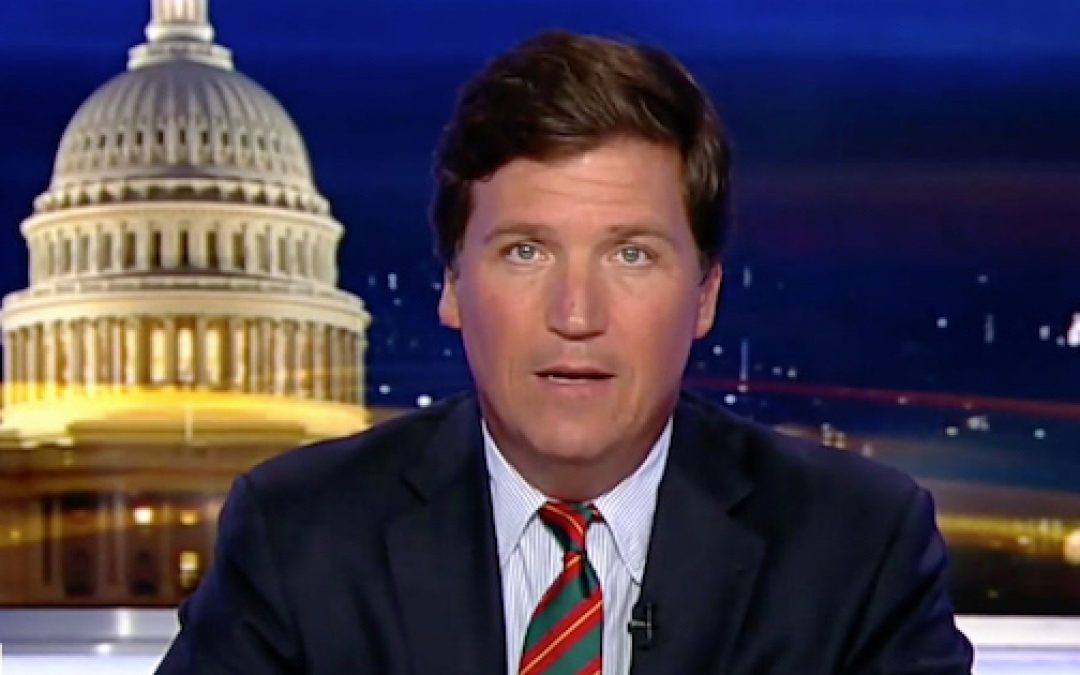 ‘Racist Scumbag, Leave Town!!’ Antifa Mob Roars Outside Tucker Carlson’s Home