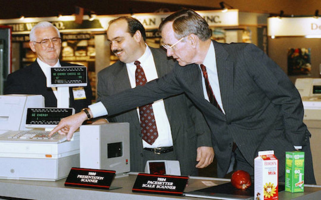 Media Still Pushing Lie That Bush #41 Didn’t Know What a Grocery Scanner Was