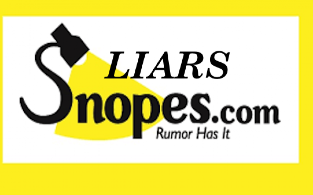 Lefty ‘Fact Checker’ Snopes Claims Fake Left-Wing Attack on Trump is ‘True’