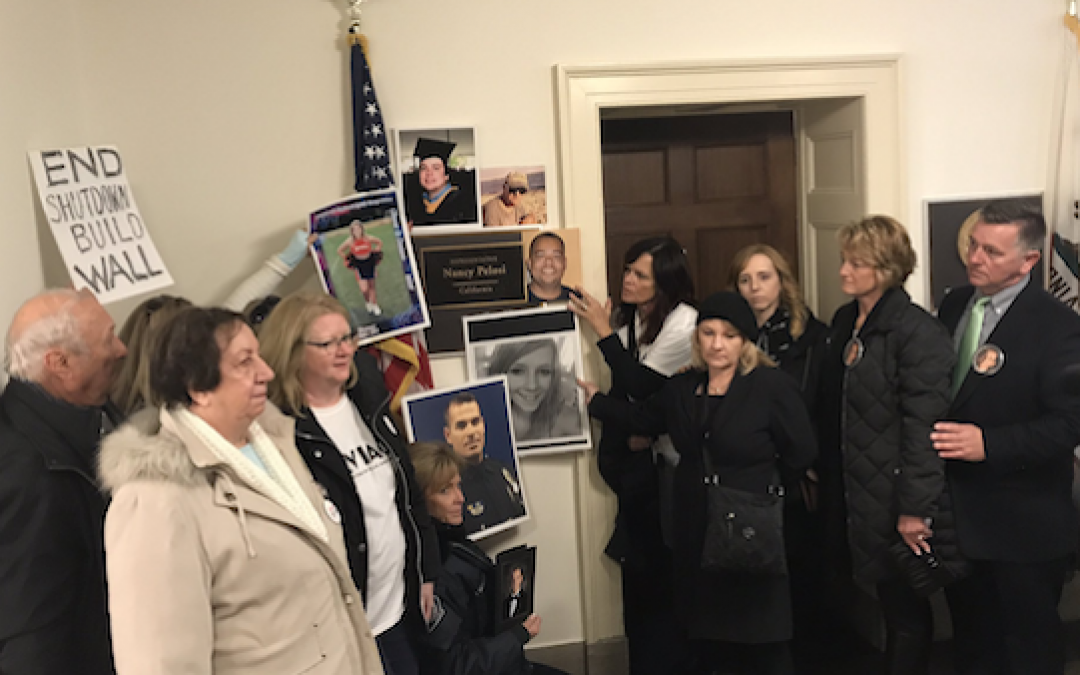 Families Of Illegal Alien Murder Victims Protest At Pelosi Office Chanting ‘Build The Wall’