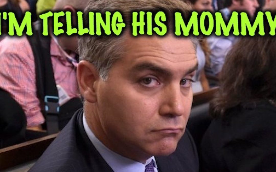 Poor Little Baby, CNN’s Jim Acosta Upset President Didn’t Call On Him At Hanoi Presser