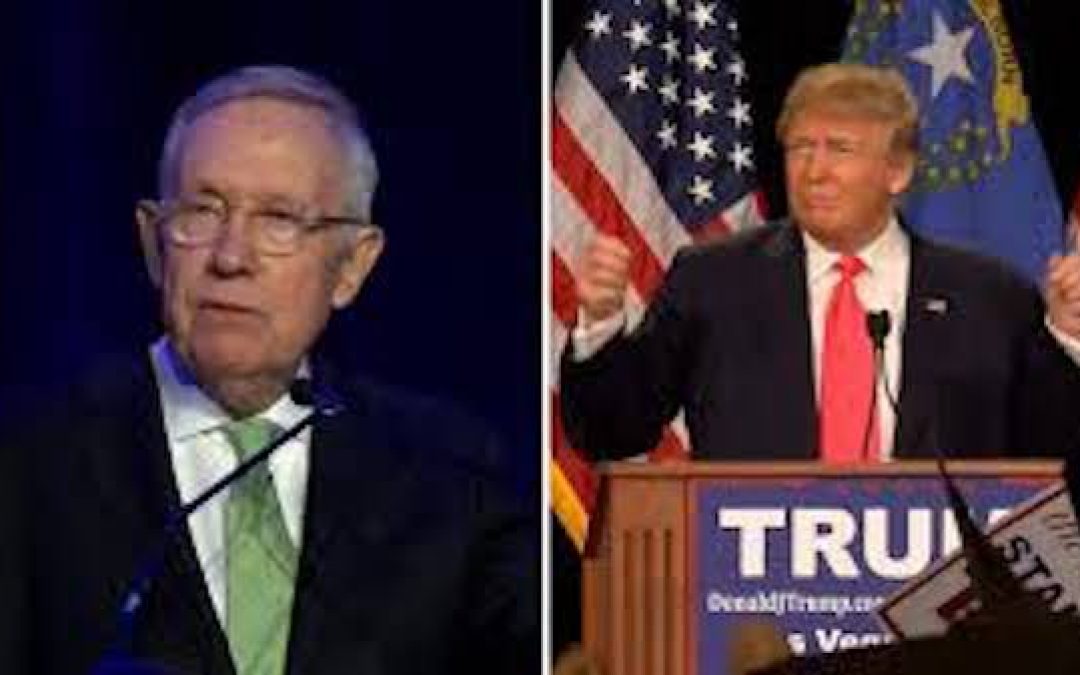 Harry Reid Bashes Trump. Trump Returns Fire. Left Goes Ballistic As Reid Dying Of Cancer