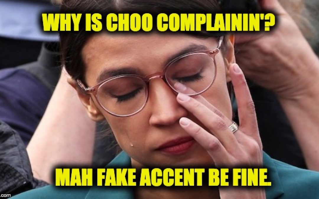Ocasio-Cortez Melts Down Over Criticism Of Fake Black Accent