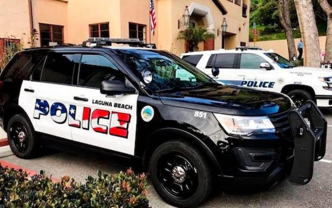 Patriotic Lettering For Laguna Beach, Ca. Police Cars Provokes Liberal Anger