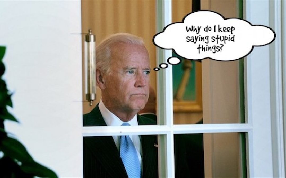 A New Gaffe Added To Joe Biden’s Long History Of Saying Stupid Things At The Wrong Time.
