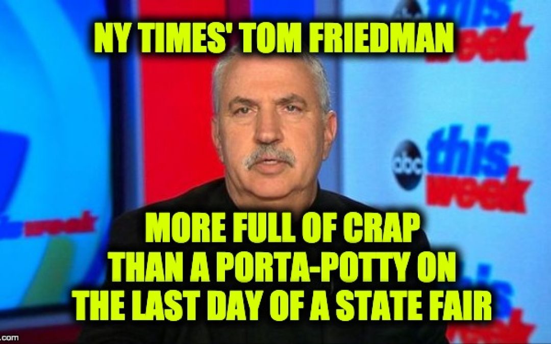 A Jewish Magazine Honors Jew-Hating Jew Tom Friedman