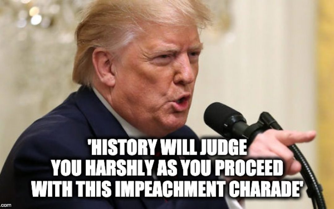 Trump Sends Pelosi Scathing F-U Letter About Impeachment (Embedded)