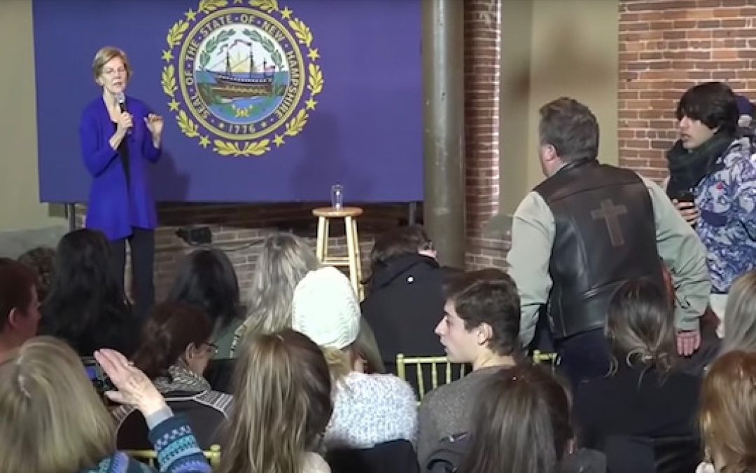 Angry Protester Asks Elizabeth Warren ‘Why Are You Siding With Terrorists?’