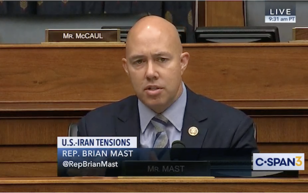 Must Watch Video: GOP Rep. Mast Eviscerates Dems Objecting To Soleimani Killing By Asking A Question