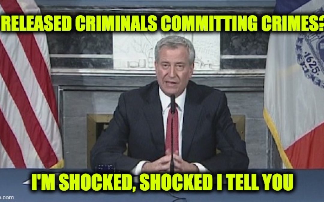 Mayor De Blasio Is SHOCKED Inmates Released Over COVID-19 Concerns Are Committing Crimes