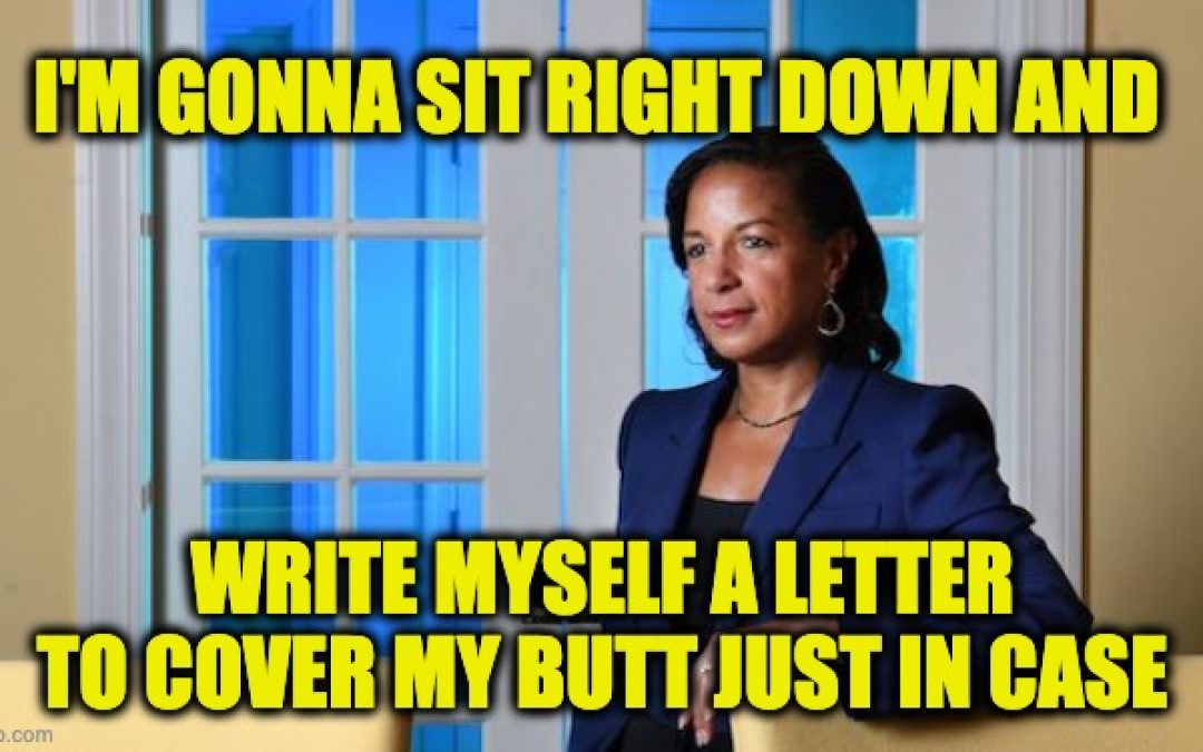 Susan Rice Letter To Self Declassified, Pg One Released (Embedded) DOJ Reviewing Rest