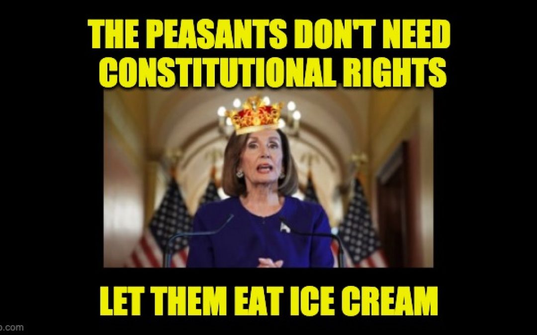 Mad Queen Pelosi Using COVID To Circumvent Constitution-While Trump Defends Our Rights