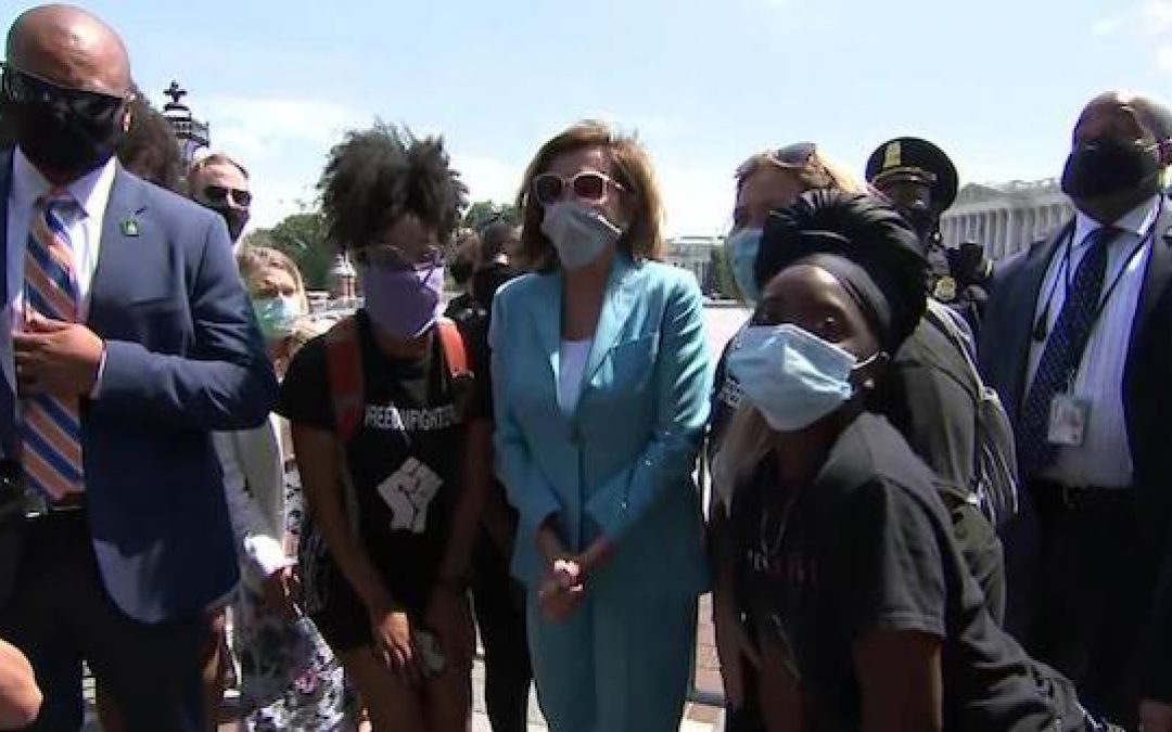 If Pelosi Thought D.C. Protests Were ‘Peaceful’ Why Did She Need So Many Security Guards? (Video)
