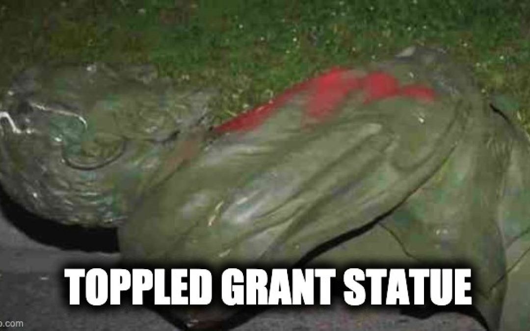 San Francisco Mob in Pulls Down Statues of Ulysses S. Grant, Francis Scott Key (Video)