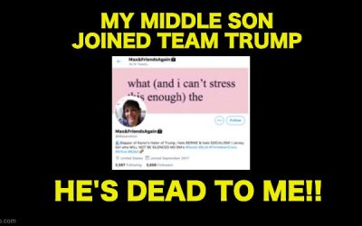 Mom rejects Trump supporting son