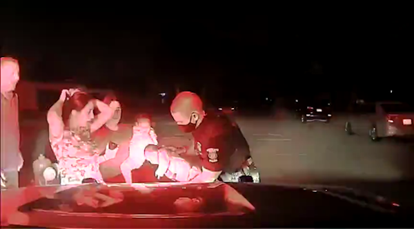 cop saves choking baby