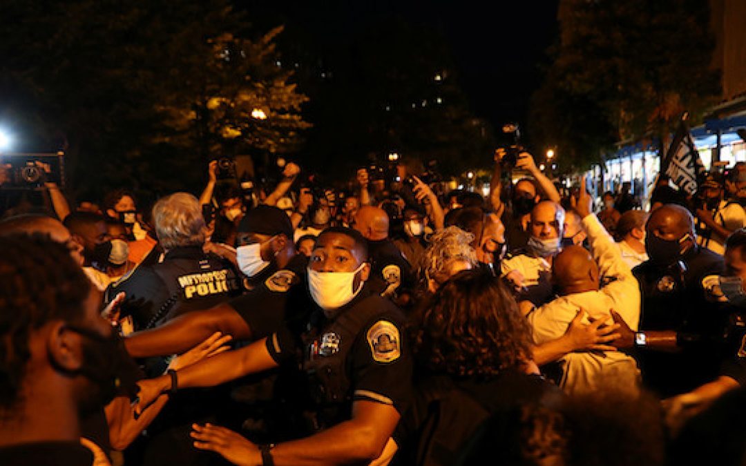 Rioters Try To Silence Trump Acceptance Speech-Attack People Leaving WH (Video)