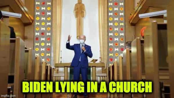 Biden Lies In Kenosha Church