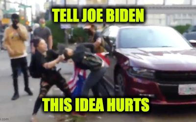 antifa activists yank woman