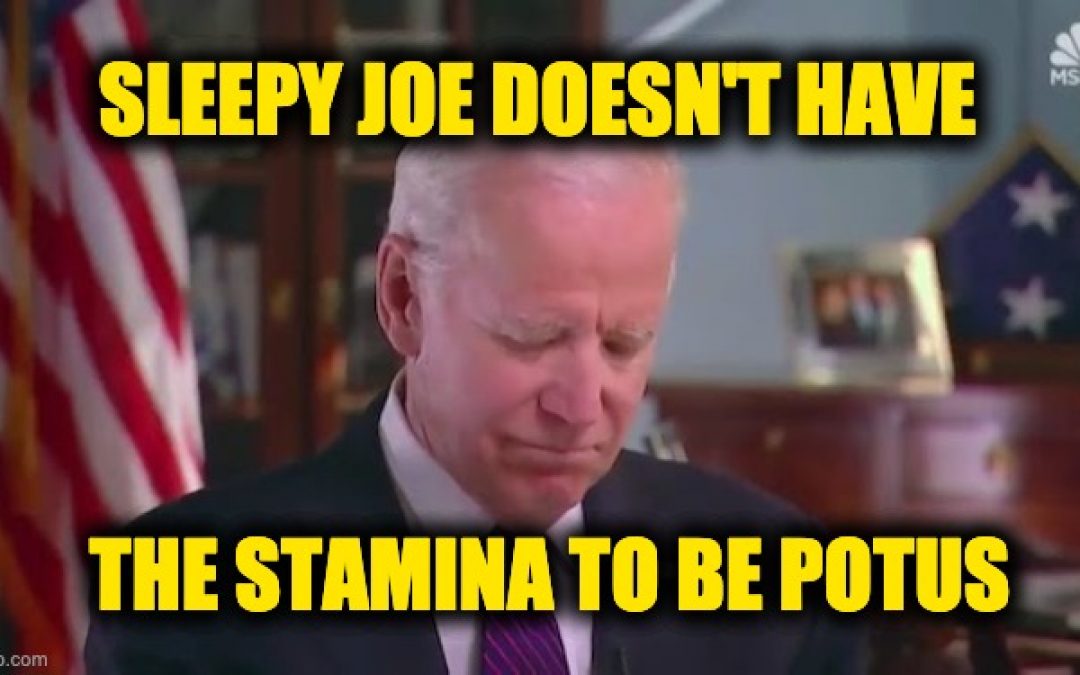 Has Sleepy Joe Biden Decided To Take The Rest Of The Campaign Off?