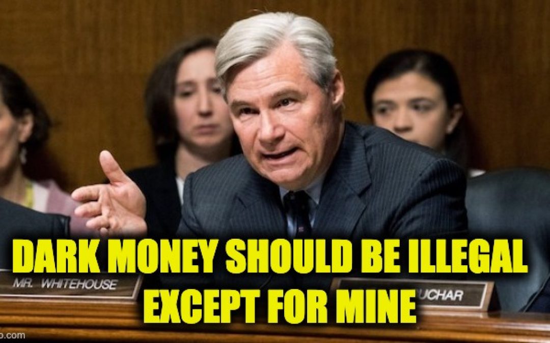 A Democrat’s Dishonest Dark Money Diatribe